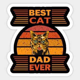 Best Cat Dad Ever Sticker